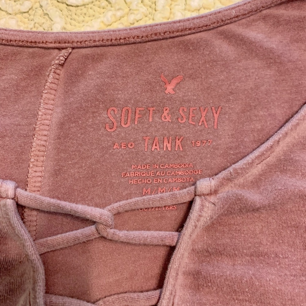 American Eagle Soft & Sexy purple tank M (Juniors) - Picture 3 of 6